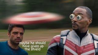 Falcon's training with the shield gone wrong