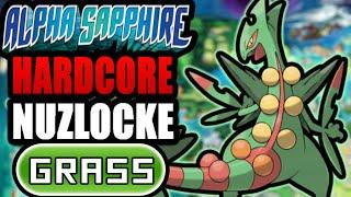 Pokémon Alpha Sapphire Hardcore Nuzlocke - Grass Type Pokémon Only! (No items, No overleveling)