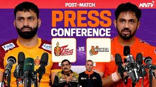 PKL 11 M66 | Telugu Titans vs U Mumba | Press Conference ft. Vijay Malik & Guman Singh