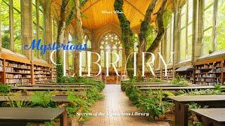 Library created by druids and managed by wizards | Library in a mysterious forest | Study, Focus