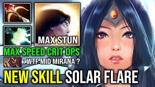 How to Solo Mid Mirana in 7.36 with New Skill SOLAR FLARE Unlimited Raining Crit Arrow Dota 2