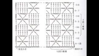 Простые узоры крючком для начинающих *Crochet pattern tutorial. Crochet  stitches * Схема. Урок 357
