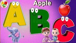 Phonics song for toddlers | a for apple | nursery rhymes| abc songs | #abcd