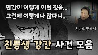 [실화] 친동생 강간 사건들 모음. 이렇게나 많다니 - 손수호 변호사