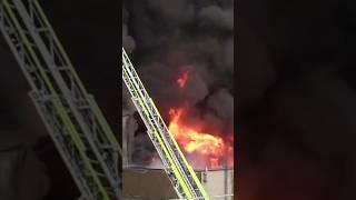 F4 Industriebrand - Feuerwehr-Großeinsatz in Hagen #shorts