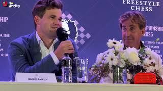 Magnus Carlsen On Freestyle Grand slam And World Championship | Full Press Conference.