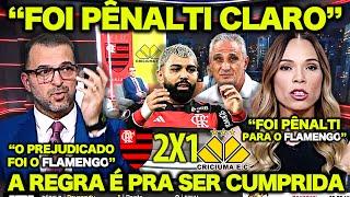 RENATA RUEL DEU na LATA ! “FOI PÊNALTI para o FLAMENGO ! REGRA É REGRA !” FLAMENGO 2 X 1 CRICIÚMA