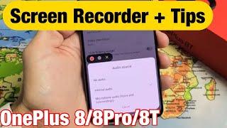 OnePlus 8/8 Pro/8T: How to Use Screen Recorder + Tips (w/ Mic too)