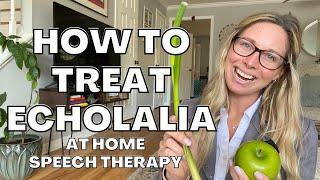 HOW TO TREAT ECHOLALIA: At Home Speech Therapy for Kids with Echolalia: Help a child stop repeating!