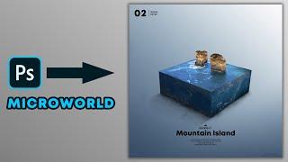 Create Microworld in photoshop like Benny Production | Mountain island Photoshop Microworld