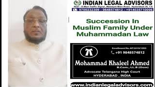 Succession In Muslim Family Under #muhammadanlaw