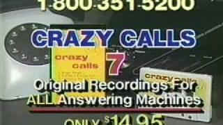 1980s Crazy Calls Answering machine gag cassette.