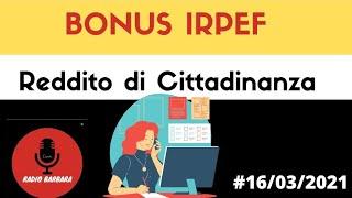 BONUS IRPEF REDDITO DI CITTADINANZA