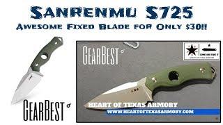 Sanrenmu S725 Knife Review - My New Favorite Knife!  And only $30!!