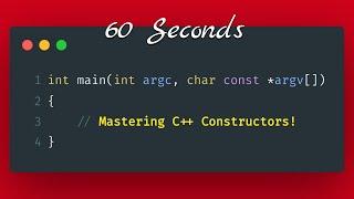 Types Of Constructors in C++| OOPs | #60seconds | One Minute | #anooptube | #oneminute