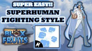 How to get SUPERHUMAN Fighting Style | FAST and EASY | Blox Fruits