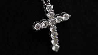 Diamond Cross Pendant with Chain  Bestseller