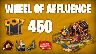 WHEEL OF AFFLUENCE - Spinning 450 tickets (no commentary)