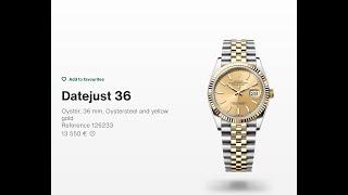 EDC Rolex Oystersteel and Yellow Gold Datejust Superlative Chronometer Officially Certified