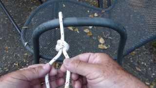 How To Tie the Alpine Butterfly Loop (knot) around an object