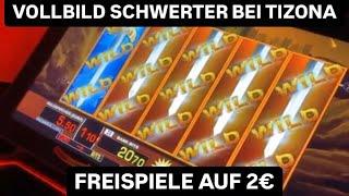 Tizona Freispiele auf 2€ Vollbild Schwerter Jackpot  Merkur Magie Casino Spielothek Spielhalle