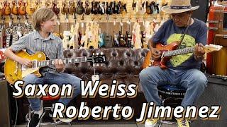 12-years-old Saxon Weiss jamming with Roberto Jimenez - "All I Have To Do Is Dream"