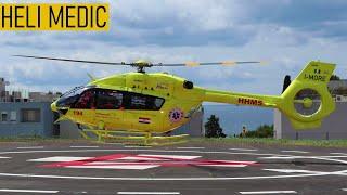 HEMS Croatia / EliFriulia - Airbus Helicopters H145 Takeoff - Split Firule Hospital Helipad!