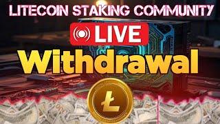 Litecoin Staking withdrawal || live withdrawal