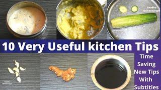 Kitchen tips | kitchen tips Tamil | 10 Amazing time saving kitchen tips| Useful Kitchen tips &tricks