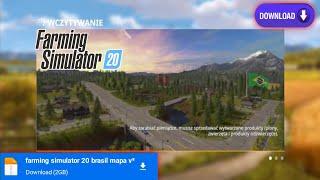 Farming Simulator 20 Brasil  Mapa Mod || 2 GB File Download Link || 4U Farming