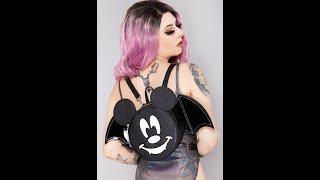 Loungefly X LASR Exclusive Disney Mickey Bat Convertible Mini Backpack