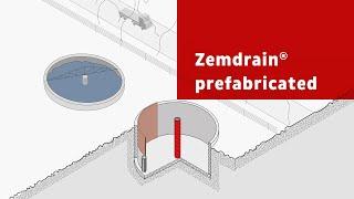 Circular water reservoir in concrete with a void-free surface