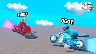 OGGY MEGA CHALLENGE  Pink Panther In DEADLINE Racing Challenge! GTA5