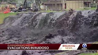 Flash Flood Warning emergency in Ruidoso