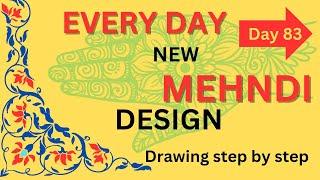 very easy mehndi design #newmehndidesign #mehndiclass #lineart