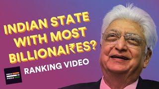 All Indian States Ranked By Number of Billionaires (2019)