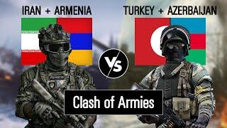 Iran & Armenia vs Turkey & Azerbaijan Military Power Comparison  (Army / Military Power Comparison)