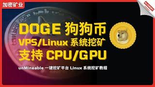 【挖矿教程】DOGE狗狗币Linux挖矿攻略，unMineable Linux系统挖矿教程，支持CPU、GPU最新挖矿教程，HOW TO MINE DOGECOIN 2024，马斯克最爱的狗狗币