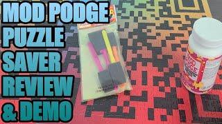 MOD PODGE PUZZLE SAVER REVIEW AND DEMONSTRATION