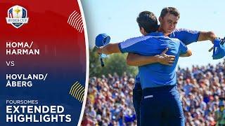 Homa/Harman vs Hovland/Åberg Extended Highlights | 2023 Ryder Cup