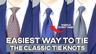 How To Tie the PERFECT Tie | The Four-In-Hand Knot, Windsor Knot, Half Windsor Knot