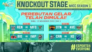 LIVE | MICC Season 1 Knockout Stage | Day 1