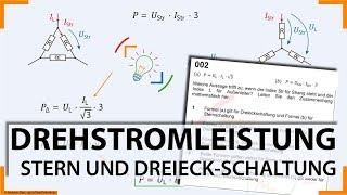 Aufgabe 002 :: Drehstromleistung :: Verkettungsfaktor : Wurzel 3 :: Mathe :: Elektroniker EBT & EEG