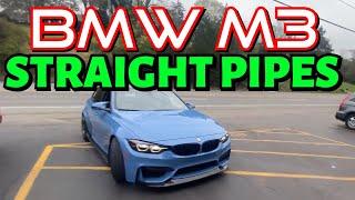 2018 BMW M3 3.0L DUAL EXHAUST w/ STRAIGHT PIPES!