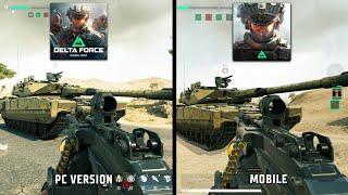 Delta Force vs Delta Force Mobile - Details and Physics Comparison