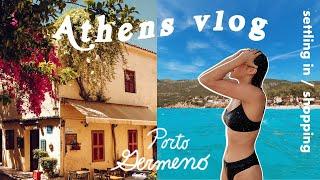 ATHENS VLOG Settling in, shopping, beach Day at Porto Germeno! | Greece Summer 2021 vlog Ep #2