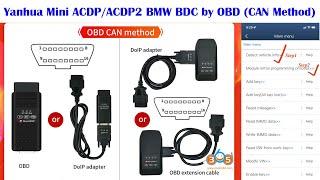 Yanhua Mini ACDP2 Add BMW F series BDC Key via OBD (CAN Method)