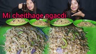 vegetable Chowmein || egg fried rice mukbang|| manipuri mukbang