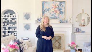 Blue and White Living Room Tour (and All the Sources)