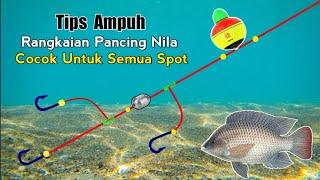 Tips Jitu! Membuat Rangkaian Pancing Ikan Nila 3 Kail